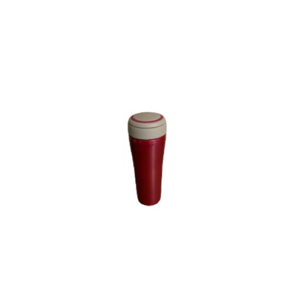 David’s Tea Fuchsia and Grey Tumbler with Strainer